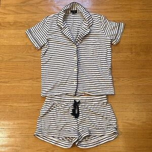 J. Crew Women’s  Pajama Set XS - Navy and White Stripes